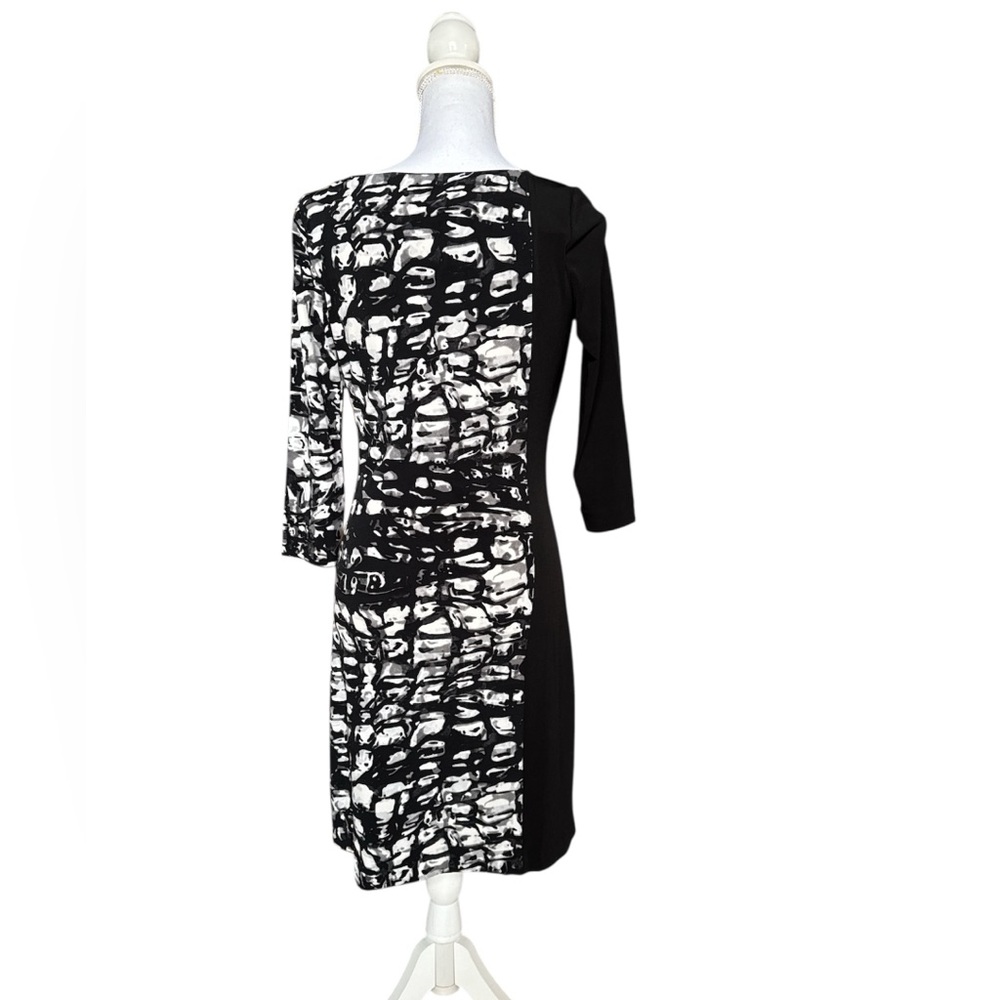 Calvin Klein abstract black & white dress size XS - Picture 2 of 11